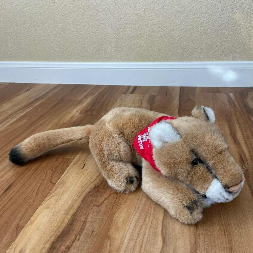 Cougars Tiger Plush University Of Housdon Stuffed Animal 11'' Soft Toy
